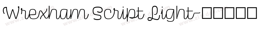 Wrexham Script Light字体转换